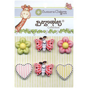 BaZooples Buttons-Flutterbug Medley