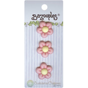 BaZooples Buttons-Pink Flowers