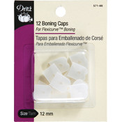 Silicone Boning Caps Sew-In-Clear 12/Pkg
