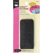 Soft Seal Bra Extender 1-1/2"-Black