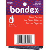 Bondex Iron-On Fabric 10"X12"-Denim