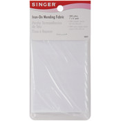 Iron-On Mending Fabric 7"X16"-White