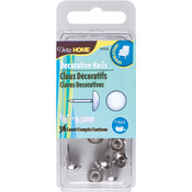 Upholstery Decorative Nails 3/8" 36/Pkg-Nickel Smo