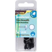 Upholstery Decorative Nails 7/16" 24/Pkg-Black Smo