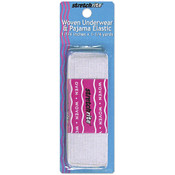 Woven Pajama Elastic 1-1/4" Wide 1-1/4 Yards-White