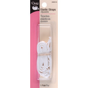 Elastic Straps-White 1 Pair