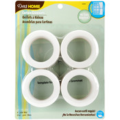 Curtain Grommets 1-9/16" Inner Diameter 8/Pkg-Whit