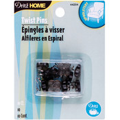 Upholstery Decorative Twist Pins 10/Pkg-Smoke Tint