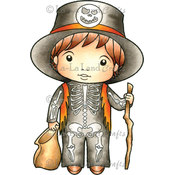 La-La Land Cling Mount Rubber Stamp-Skeleton Luka