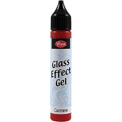 Viva Decor Glass Effect Gel 25ml-Carmine
