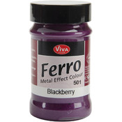 Ferro Metal Effect Textured Paint-Blackberry