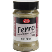 Ferro Metal Effect Textured Paint 3 Oz-Old Gold
