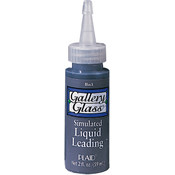 Gallery Glass Liquid Leading 2 Ounces-Black