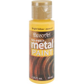 No Prep Metal Paint 2 Ounces-Bright Yellow