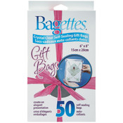 Bagettes Self-Sealing Gift Bags 6"X8" 50/Pkg-Clear
