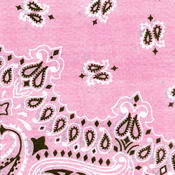 Have-A-Hank Paisley Bandannas 22"X22"-Light Pink