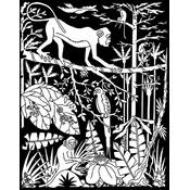 Color-In Velvet Poster 16"X20"-Jungle