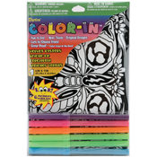 Color-In Velvet Poster 6"X9"-Butterfly