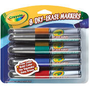 Crayola Dry-Erase Markers-Assorted Colors 8/Pkg