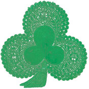Paper Doilies-6" Green Shamrock 18/Pkg