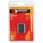 Ceramic Magnets -7/8"X3/16"X1/4" 12/Pkg