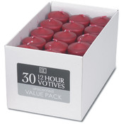 Unscented 12 Hour Votive Candles 1.3"X1.8" 30/Pkg-