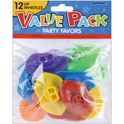 Party Favors 12/Pkg-Lip Whistles