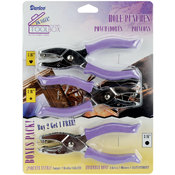 Hole Punches 3/Pkg-3/16" Heart, Star &amp; Circle