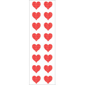Mrs. Grossman's Stickers-Small Red Hearts