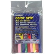 All-Temp Color Stik Mini Glue Sticks-5/16"X4" 12/P