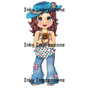 Inky Impressions Stamps, Flower Lili