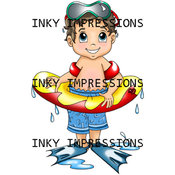 Inky Impressions Stamps, Summer Splash Nicholas