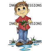 Inky Impressions Stamps, Mischievous Christopher