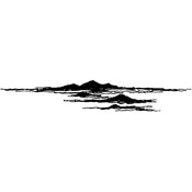 Art Impressions Wilderness Stamp, Ocean Rocks