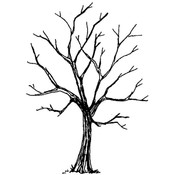 Art Impressions Wilderness Stamp, Tree