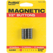 Dyna-Mite Magnetic Buttons-1/2" 10/Pkg