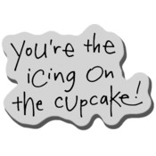 Stampendous Cling Rubber Stamp, You're The Icing