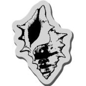 Stampendous Cling Rubber Stamp, Delicate Conch