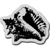 Stampendous Cling Rubber Stamp, Heavy Conch