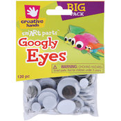 Glue-On Googly Eyes 5mm-30mm 120/Pkg-Black
