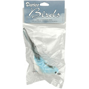 Feather Birds 4.5" 1/Pkg-Assorted Colors