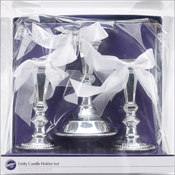 Unity Candle Holder Set 3/Set-Silver