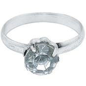 Engagement Rings 12/Pkg-Silver