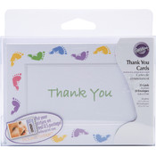 Thank You Card Kit 20/Pkg-Baby Feet
