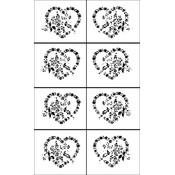 Rub 'n' Etch Glass Etching Stencils 5"X8" 1/Pkg-Fl