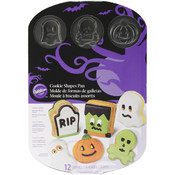 Non-Stick Cookie Pan-Halloween 12 Cavity 3D