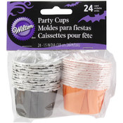 Nut &amp; Party Cups 24/Pkg-Black/Orange