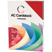 American Crafts Cardstock Pack 5"X7", Primaries