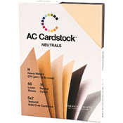 American Crafts Cardstock Pack 5"X7", Neutrals
