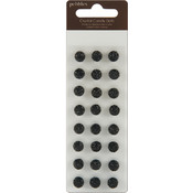 Candy Dots Crystals Adhesive Faceted Gems, Black